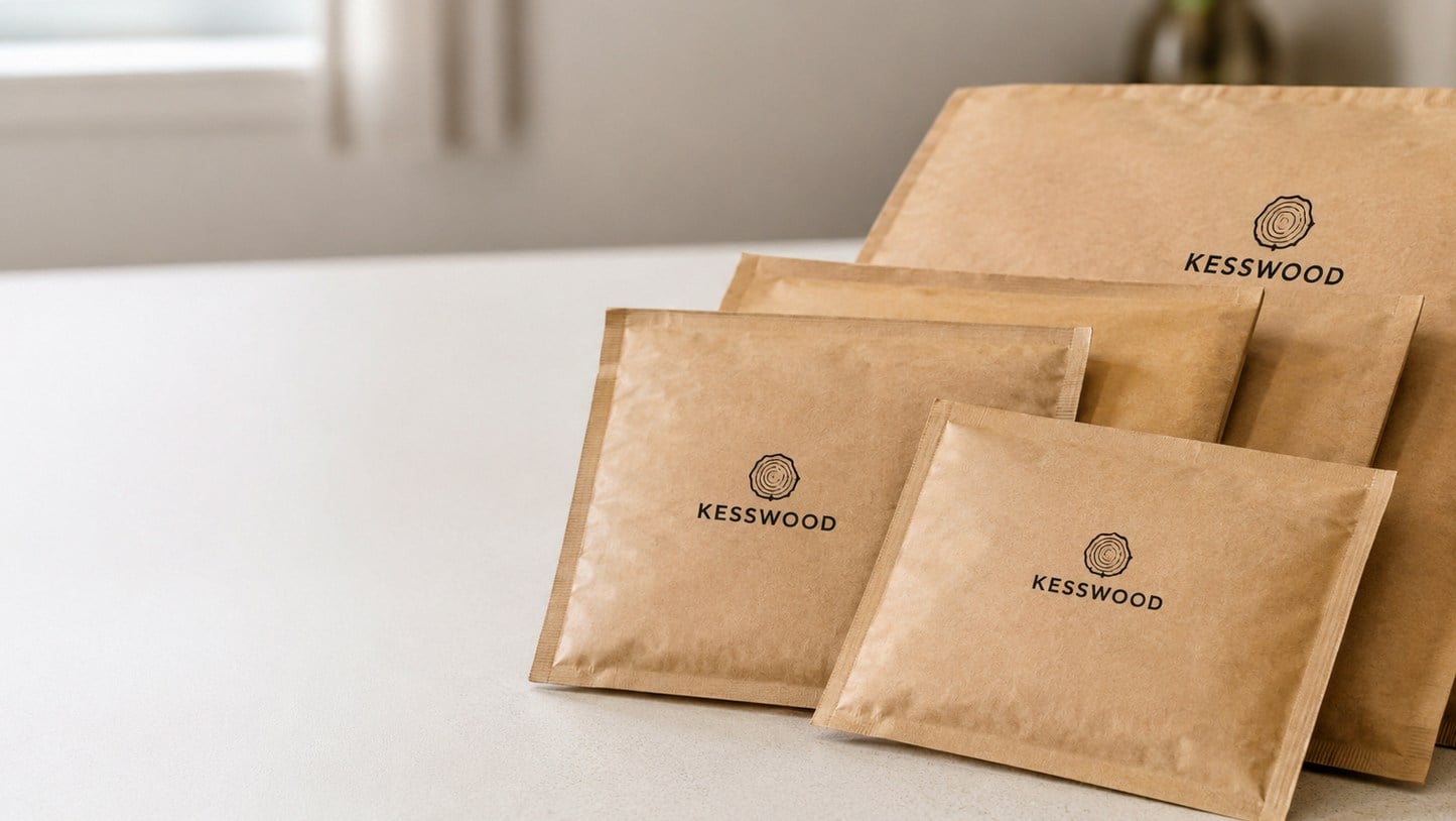 Custom printed kraft mailers with logo